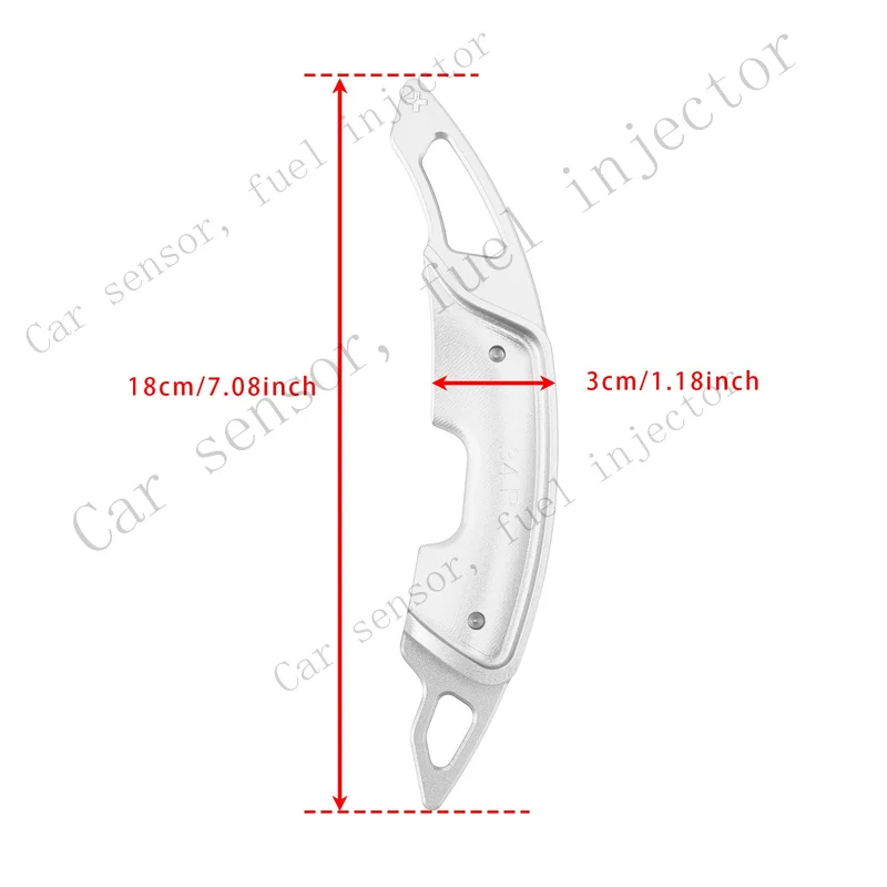 Q+ Steering Wheel Paddle Shifter Extension For Lexus RX NX Aluminium Silver FW
