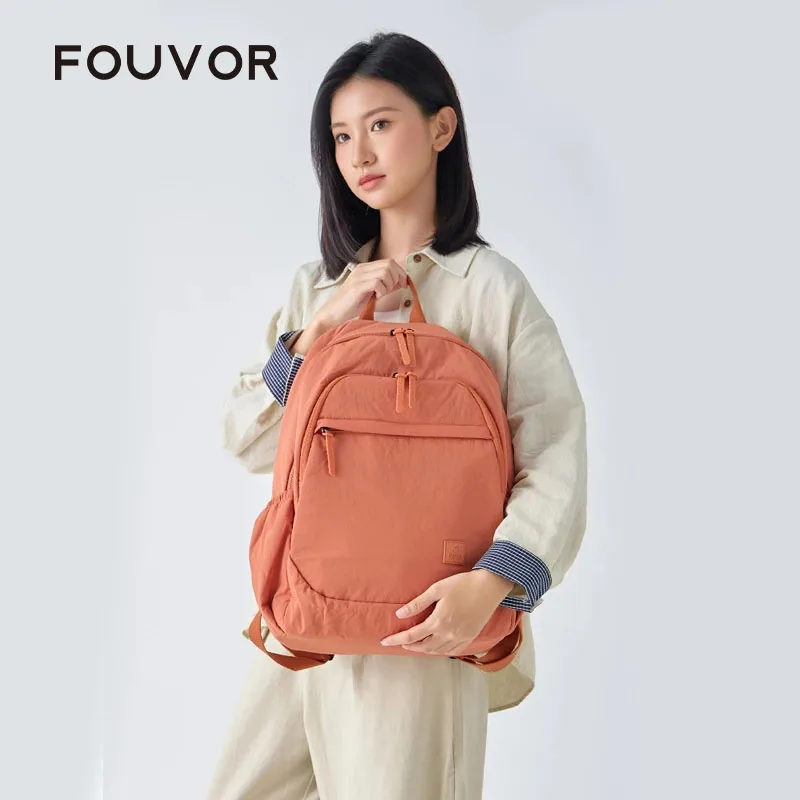 Fouvor Women Backpack 2026 New Fashion Lightweight Travel Backpack Student School Bags Daily Commute Laptop Backpacks 3071-15