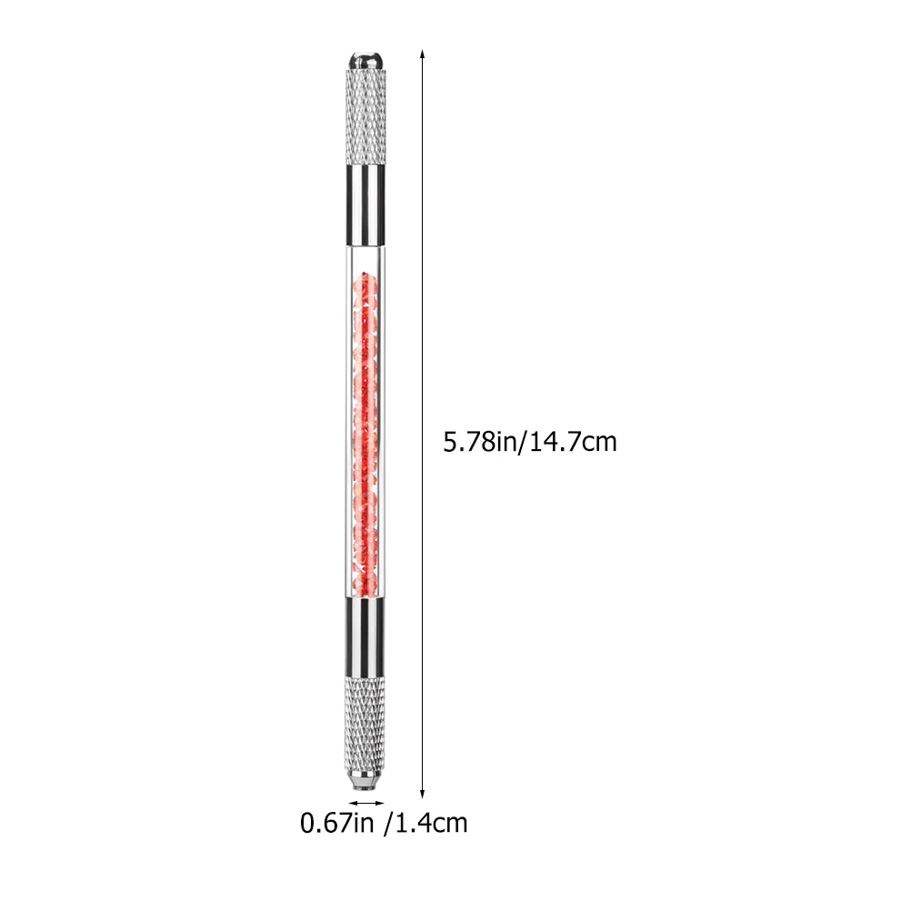 Acrylic Microblading Pen Eyebrow Tattoo Tool for Precision Manual Needle Holder Professional Skin Tattooing