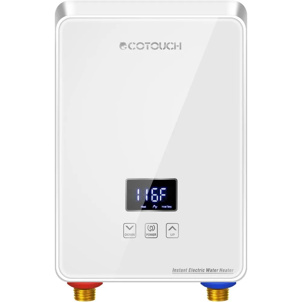 Chauffe-eau électrique instantané, 6,5 kW, 240V, affichage numérique, point d'utilisation, eau chaude