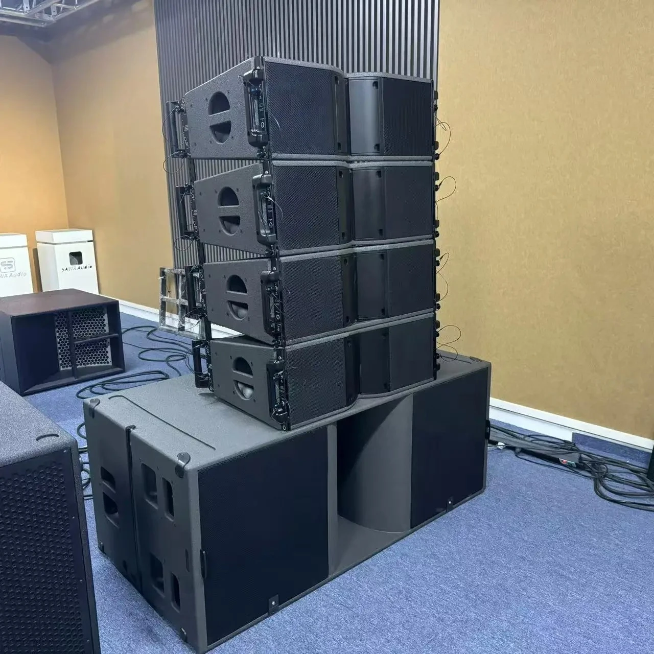 K10 Dual 10 Inch Powered Passive Line Array Speakers Professional Audio Active Sound System Outdoor Speakers For Stage