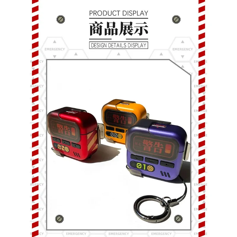 

Чехол для гарнитуры Neon Genesis Evangelion EVA Asuka AirPods Чехол 4-го поколения Warrior Защитный чехол EVANGELION-01 Пейджер