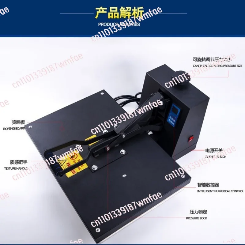 4060 heat transfer high pressure flat plate heat transfer printing logo diy personalized heat transfer machine equipment