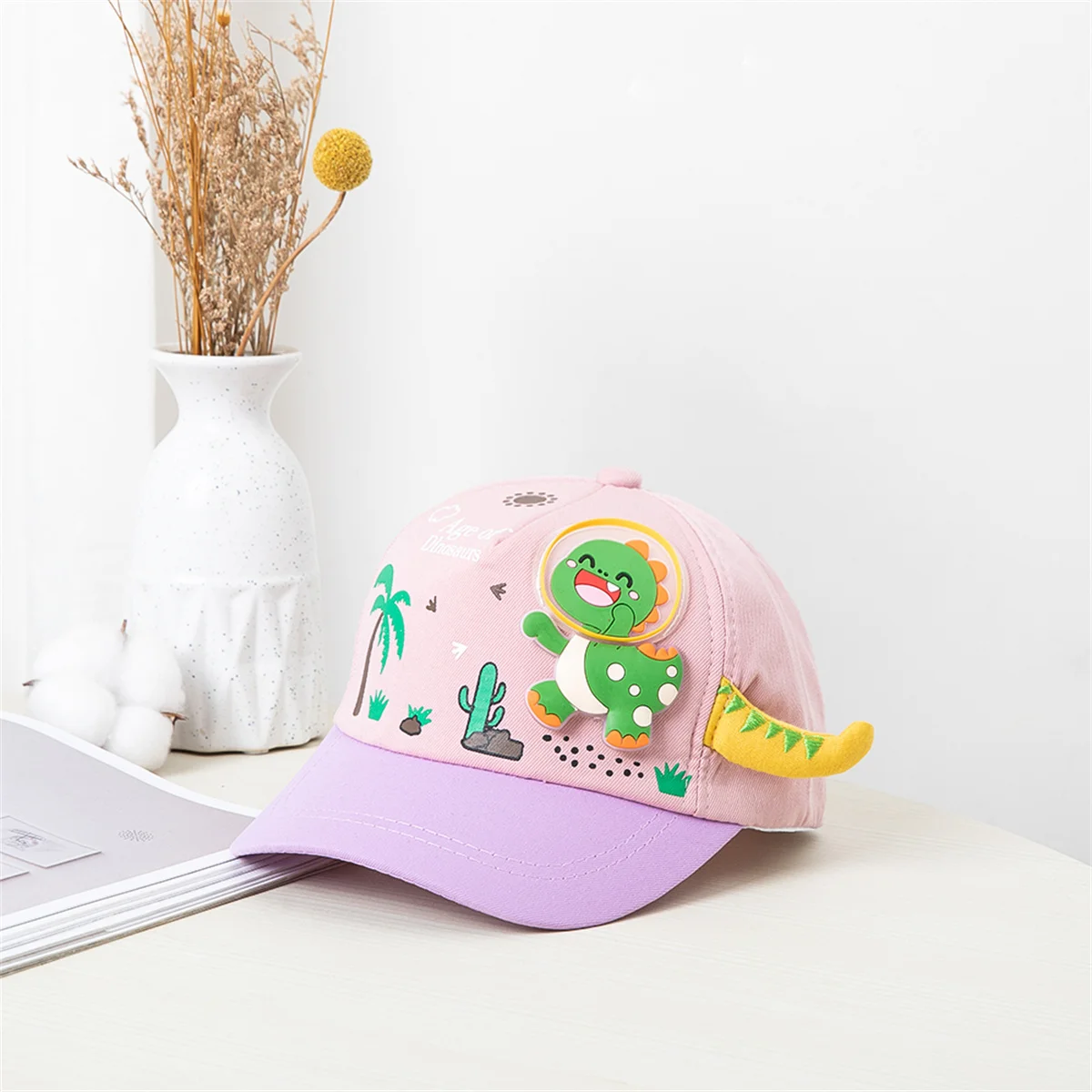 Kids baseball cap Boys Girls Sun cap Classic graffiti splicing color three-dimensional fun pattern kids baseball cap fashion hat