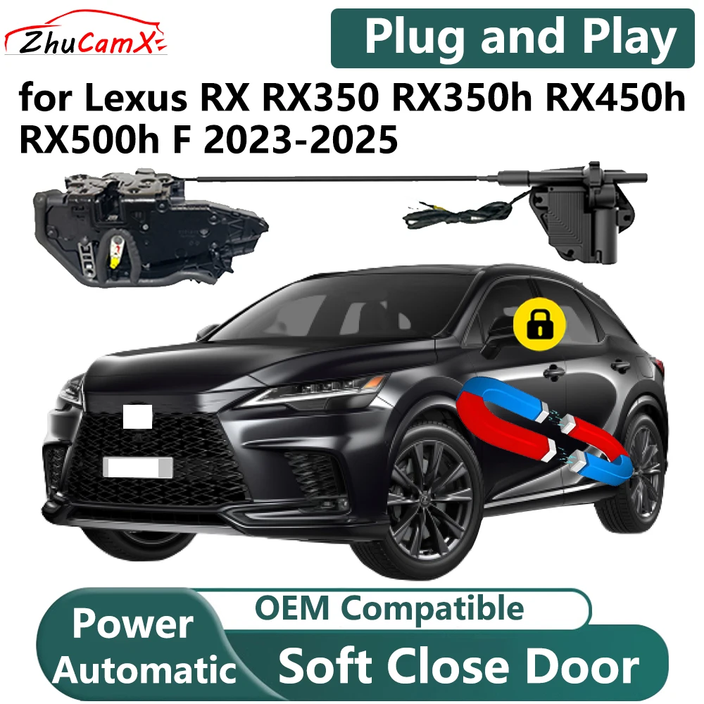ZhuCamX for Lexus RX RX350 RX350h RX450h RX500h F 2023-2025 Car Electric Soft Close Door System Power Closing Door Latch Lock