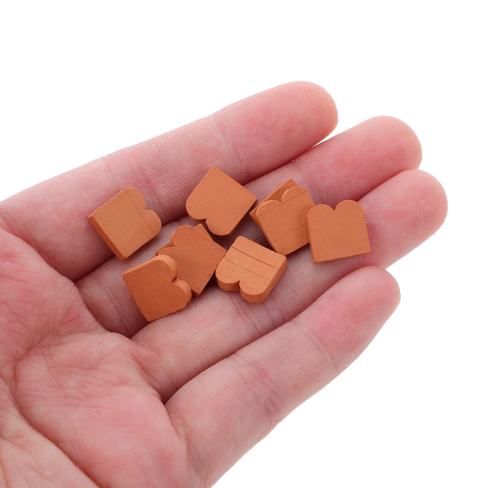

40Pcs 1:16 Scale Miniature Dollhouse Roof Tiles Realistic Clay Wave Shape Fake Roofing Tiles for Landscape and DIY Crafts