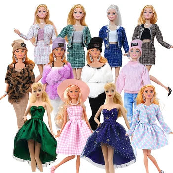 27 Styles Doll Clothes Fashion Outfit Dress Compatible for 30cm Barbie Doll Accessories Christmas Birthday Toy for Girls