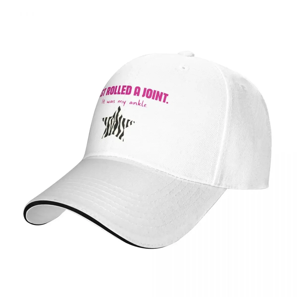 Hypermobility Dislocations Funny Quote: Just Rolled A Joint - It Was My Ankle Cap Baseball Cap Anime hat Men's hat Women's