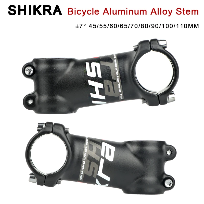 

SHIKRA Bicycle Stem Road Mountain Bike Power Mtb Handlebar Negative Table 45/55/60/70/80/90/100/110MM Stem Riser 31 8 Bridge