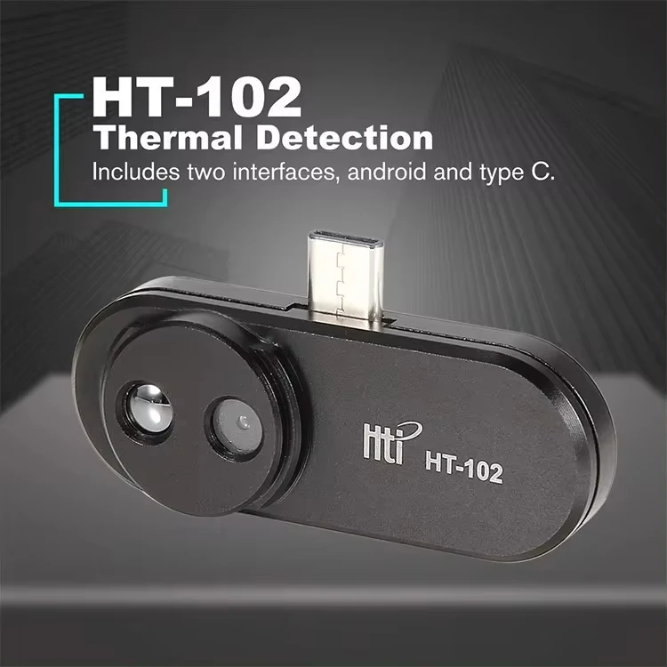 Fotocamera termica Mobile USB Type-C dispositivi per telefoni cellulari Android HT-102 32x32 termocamera a infrarossi temperatura-20 ~ 300 ℃