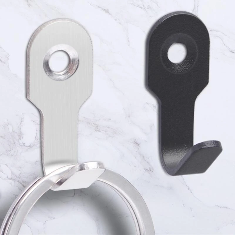 

4Pieces Rustproof Stainless Steel Hanging Hook Accessory for Various Surfaces