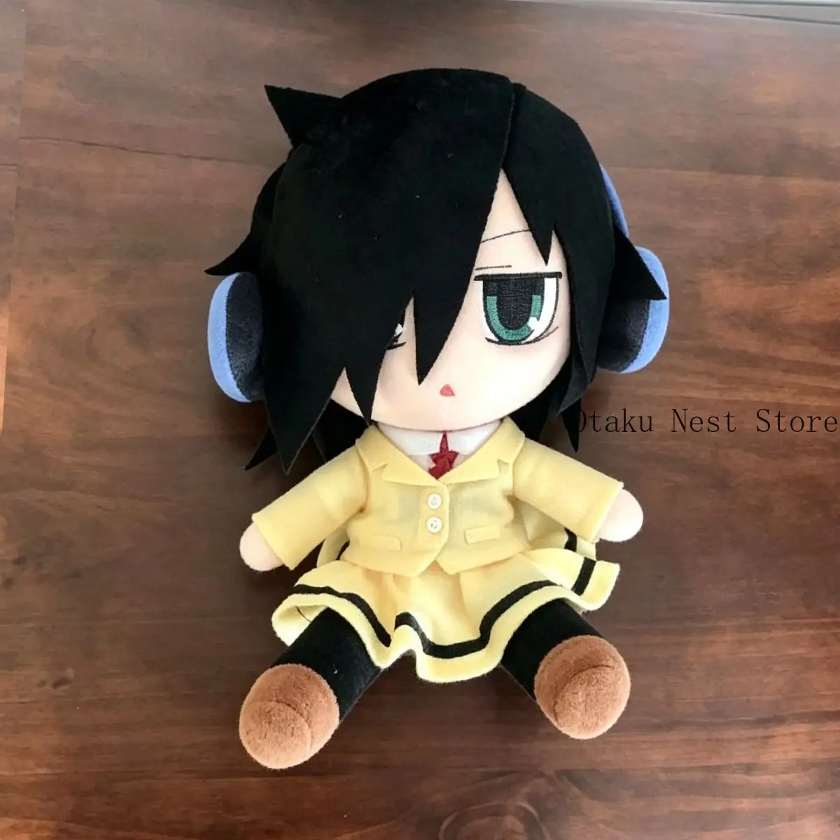 Tomoko Kuroki Cute Sitting Plush Doll Stuffed Body Plushie Toy Cotton Figure Cosplay Gift Birthday