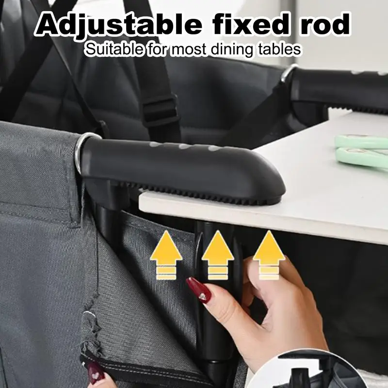 Silla de comedor ligera para bebé, asiento de alimentación plegable con Clip para mesa de viaje