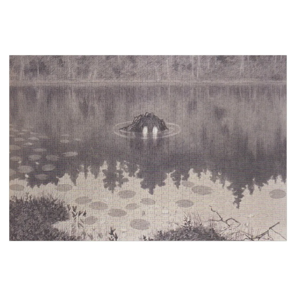 Der N?ck by Theodor Kittelsen 1887 Jigsaw Puzzle Custom Child Gift Personalised Jigsaw Wood Name Personalised Name Puzzle