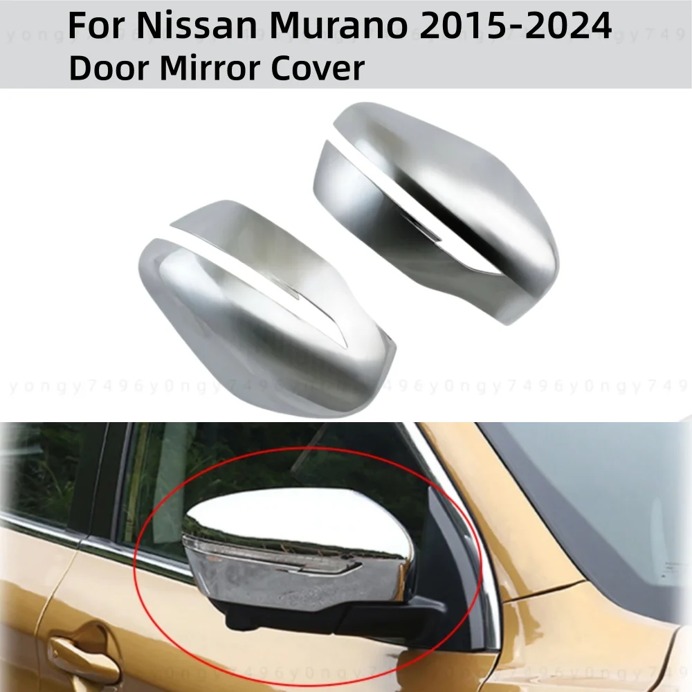 

2PCS Car Carbon Rearview Accessories Side Door Mirror Covers Trim Paste Style For Nissan Murano 2015 2016 2017 2018 2019 2024