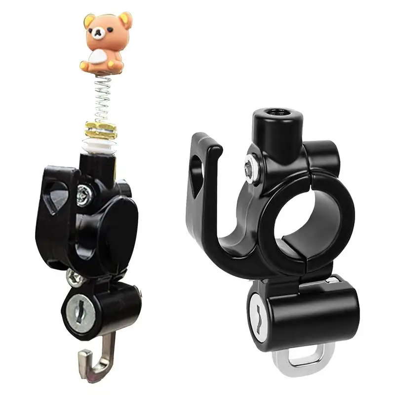 

Motorcycle Handlebar Hook Anti-Theft Luggage Hanger Safety Lock Hooks Rust-Proof Alloy Riding Accessories Handlebar Mounting For