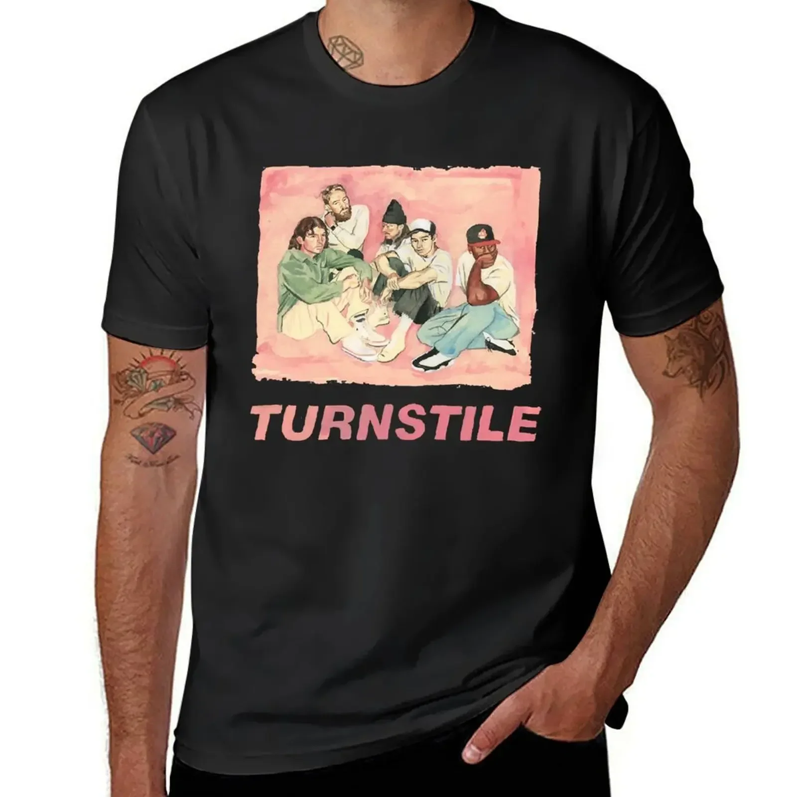 First Day Of Turnstile Love Connection Cute Photographic T-Shirt customs summer top anime tshirt plus size men clothing