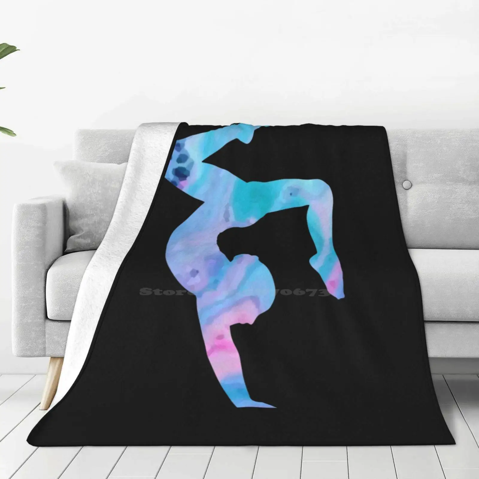 Stag Handstand-Rainbow New Print Novelty Fashion Soft Warm Blanket Gymnastics Gym Kids Gym Life Tumblr Tumble Stag Handstand