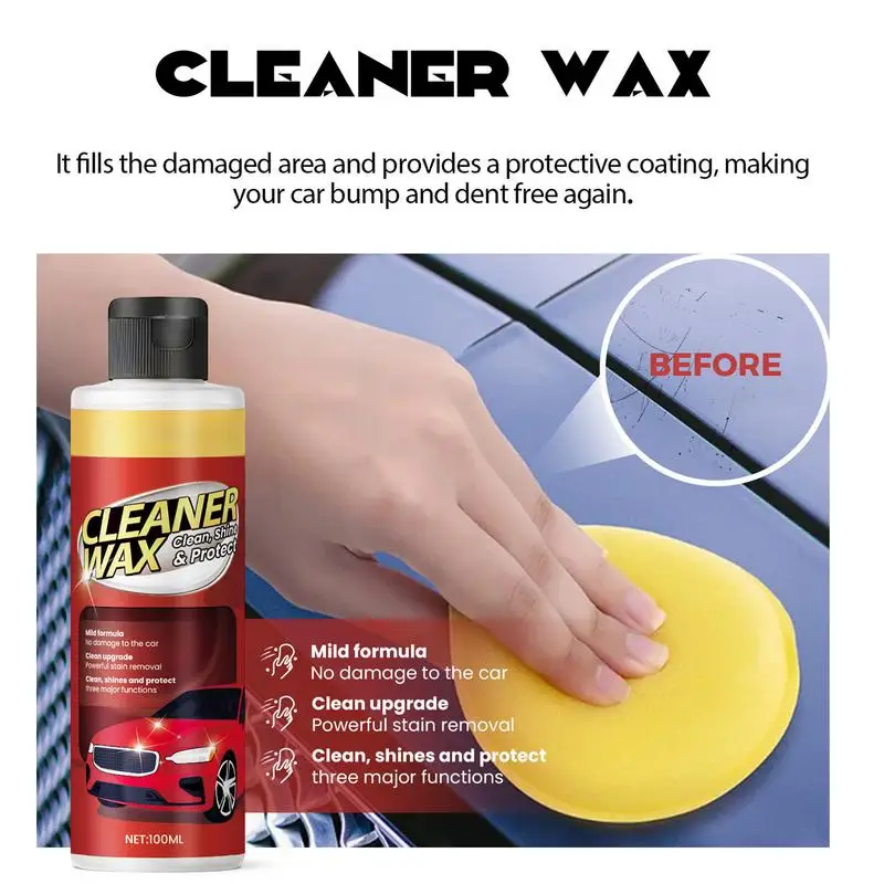 Auto Quick Coating Liquid 100ml Car Polish Care Scratch Remove Surface Scratches Car Polish Care Profesjonalna naprawa zarysowań