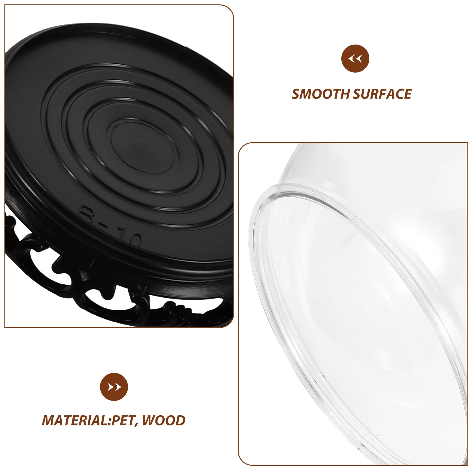 

1 Set Unbreakable Tank Round Desktop Bowl Small Transparent Plastic Betta Tank Household Decorative Fish Container For Office