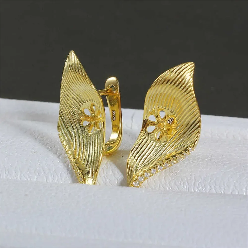 

Серьги из стерлингового серебра 925 пробы с жемчугом, принадлежности для самостоятельного изготовления ювелирных изделий, пустые стойки для сережек для аксессуаров ручной работы, без жемчуга