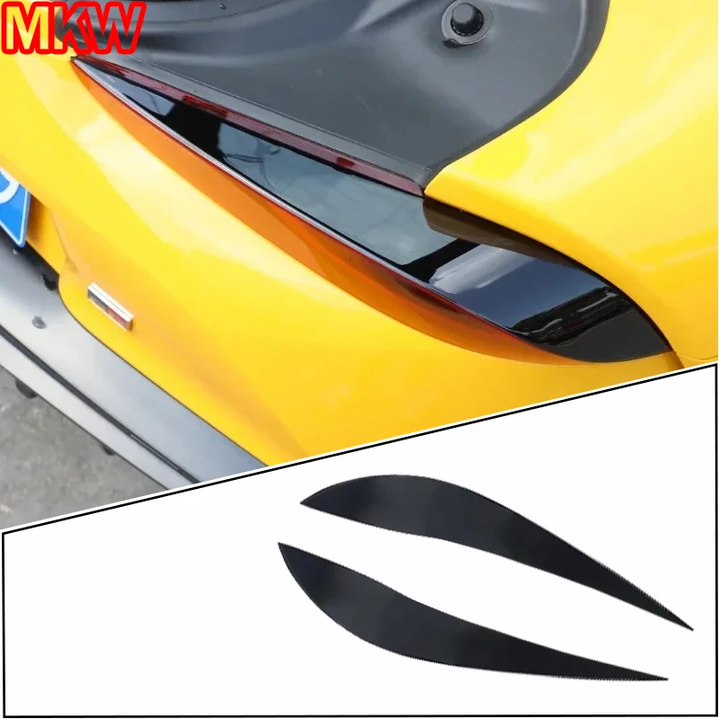 

Для Toyota GR Supra MK5 A90 A912019-2025 + фортепиано черный автомобиль задний фонарь брови декоративная наклейка автомобильные аксессуары