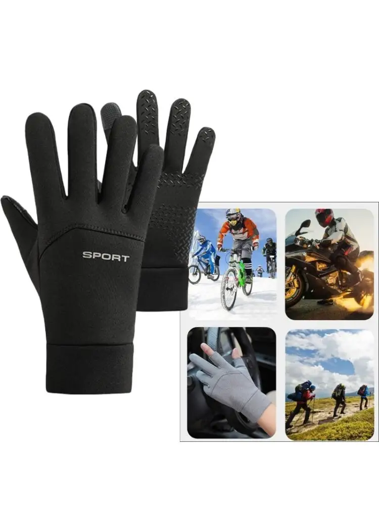AliExpress 2pcs Waterproofed Football Gloves Thermals Outfield Cycling Mittens Winter Gloves for Outdoor Sports