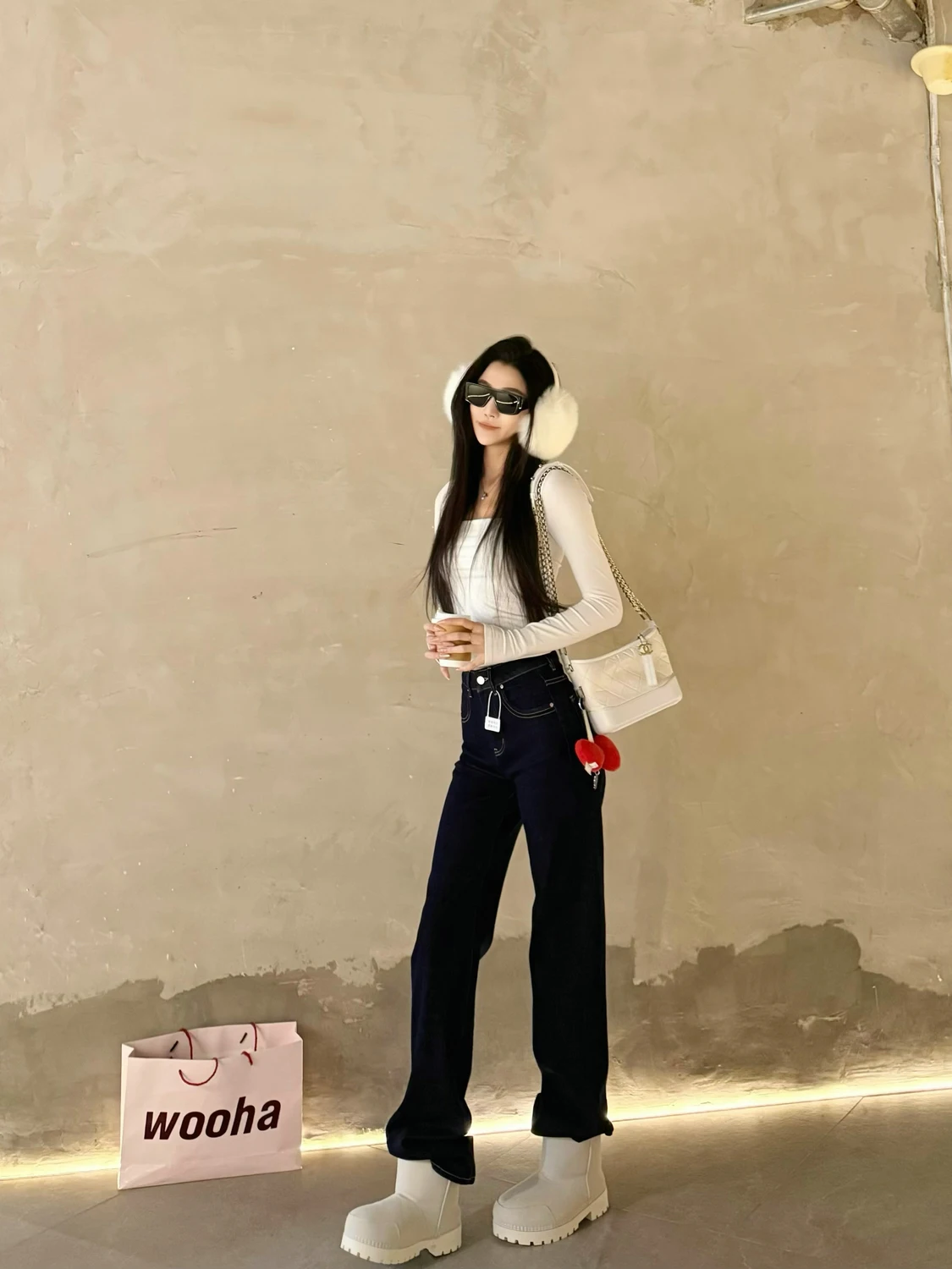 

High Waist Straight Leg Denim Jeans Women's Premium Four-way Stretch Non-fading Long Pants Casual Spring Season Jeans