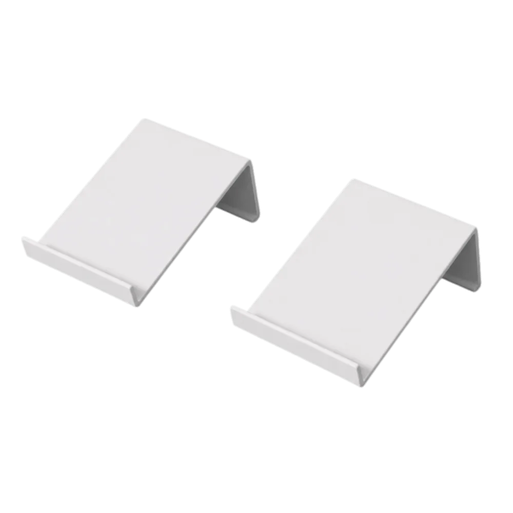 1 unidade/1 par de novos suportes de metal para teclado, economizadores de espaço, em preto e branco, com suporte antiderrapante para celular, para co