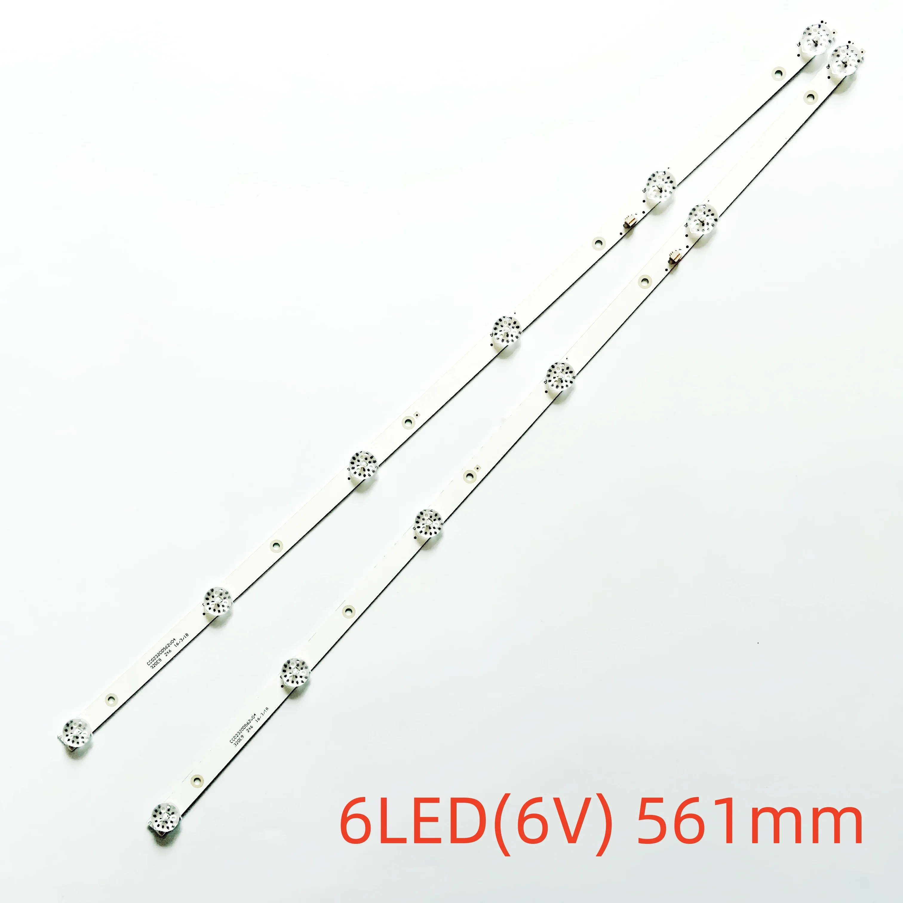 TV's LED Backlight Strips For HI 32HT101W 32HT101X AMCV LE-32ZTH07 Bands Ruler 560mm CC02320D562V04 32E9 2X6 16/3/18 Lanes Tapes