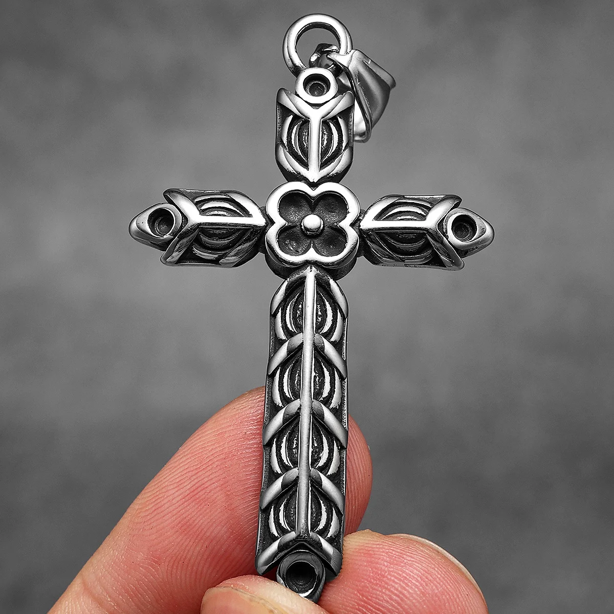 Carving Cross Men Necklaces Stainless Steel Pendant Chain Women Fashion Unique Jewelry Punk New In Accessories Gifts Wholesale