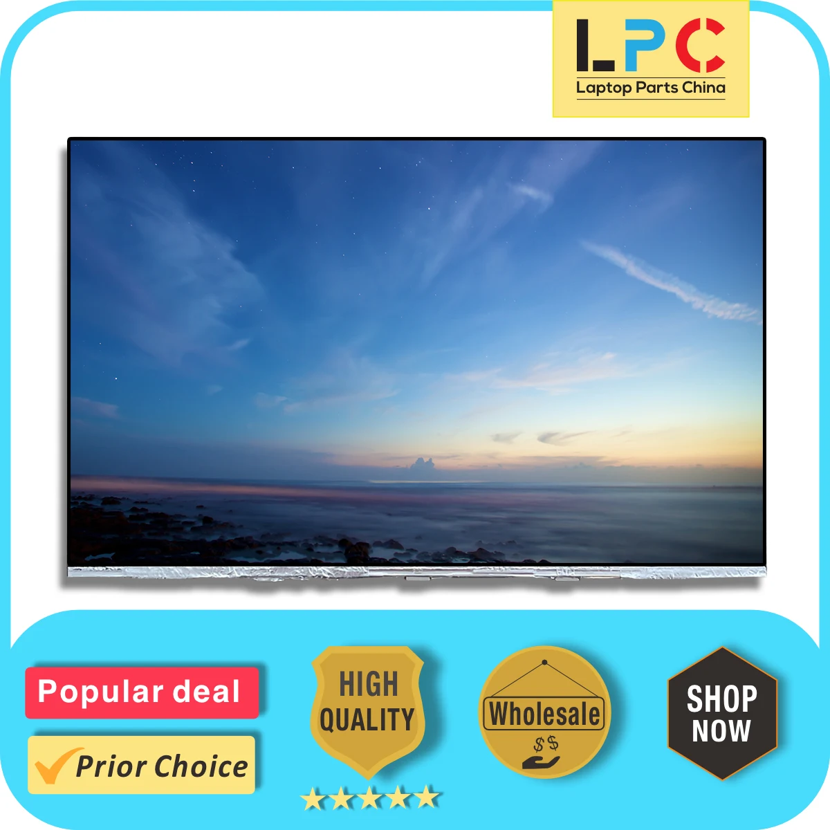 Painel de Tela Led sem Toque Nova Substituição Fhd Lq134n1jw42 Lq134n1jw45 1920 × 1200 134 Polegadas Edp 40 Pinos