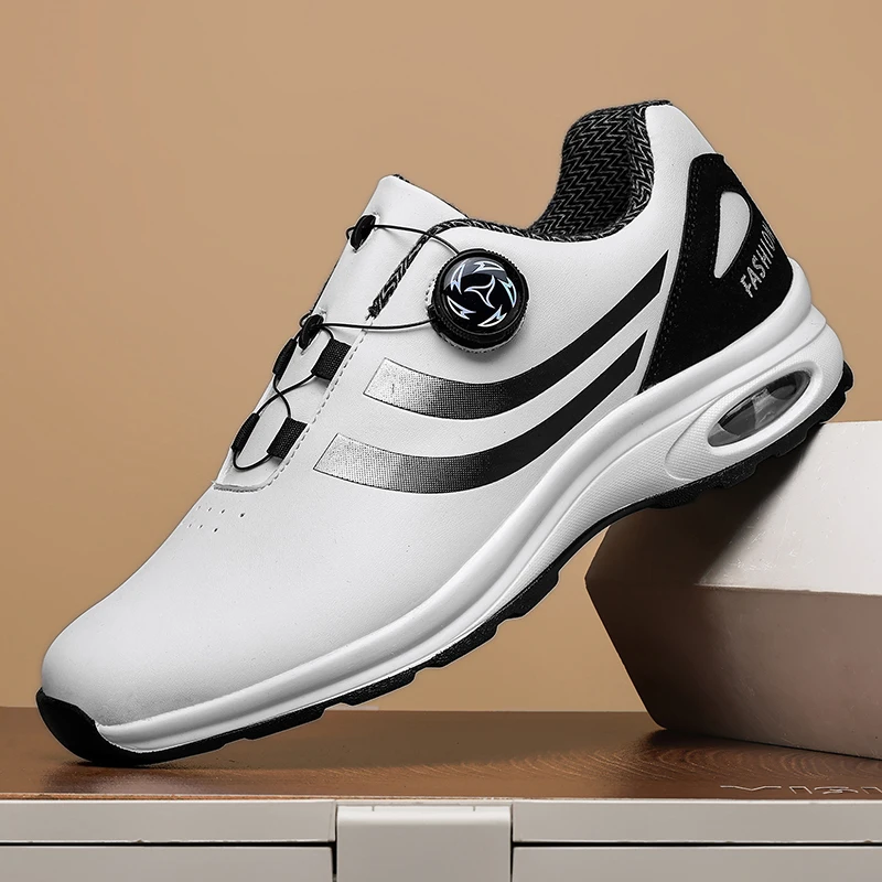 

Golf Shoes for Men, Outdoor Casual Walking Shoes, Lightweight, Comfortable, Fast Strap Up Golf Sports Shoes, Sizes 39-45