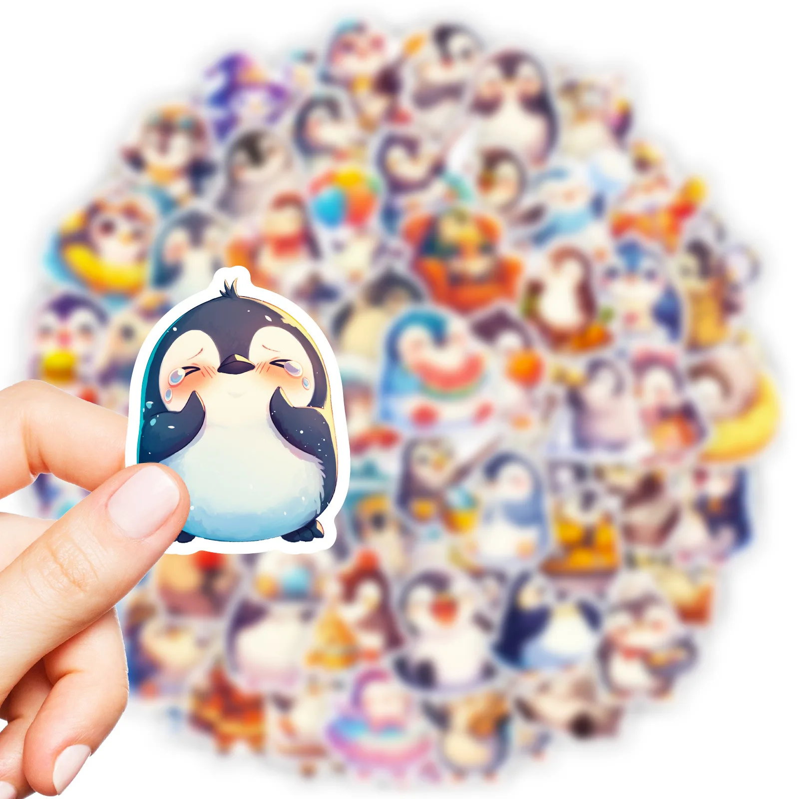 

56PCS Kawaii Penguin Sticker Funny Cute Cartoon Graffiti Decoration Stationery Box Scrapbook Refrigerator Desk Waterproof Decal