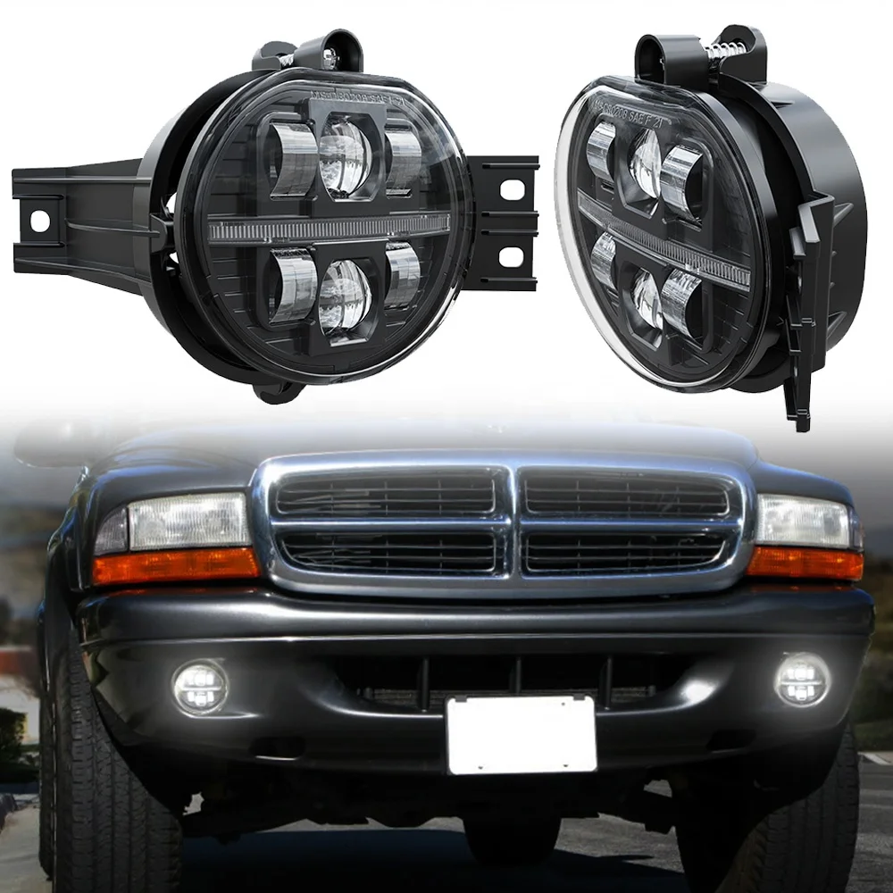 

LED Fog Lights with DRL Function Compatible with Dodge Ram 1500 2002-2008, Ram 2500 3500 2003-2009, Durango Truck 2004-2006