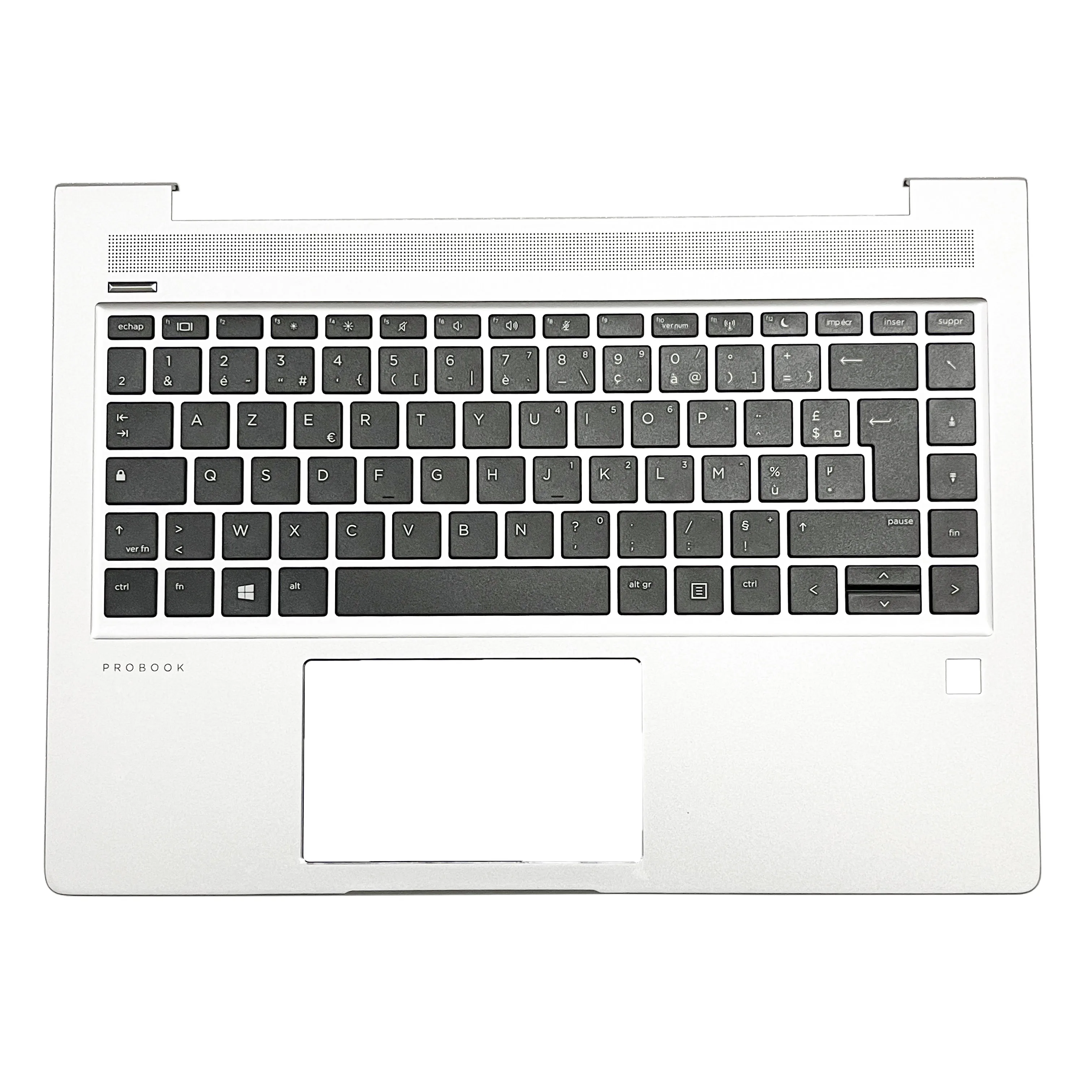 Clavier rétro4.2 pour ordinateur portable HP Probook, repose-poignets argentés, couvercle supérieur, US, UK, SP, RU, HP Probook 440, G6, 445, G6, 440, G7, 445, nouveau