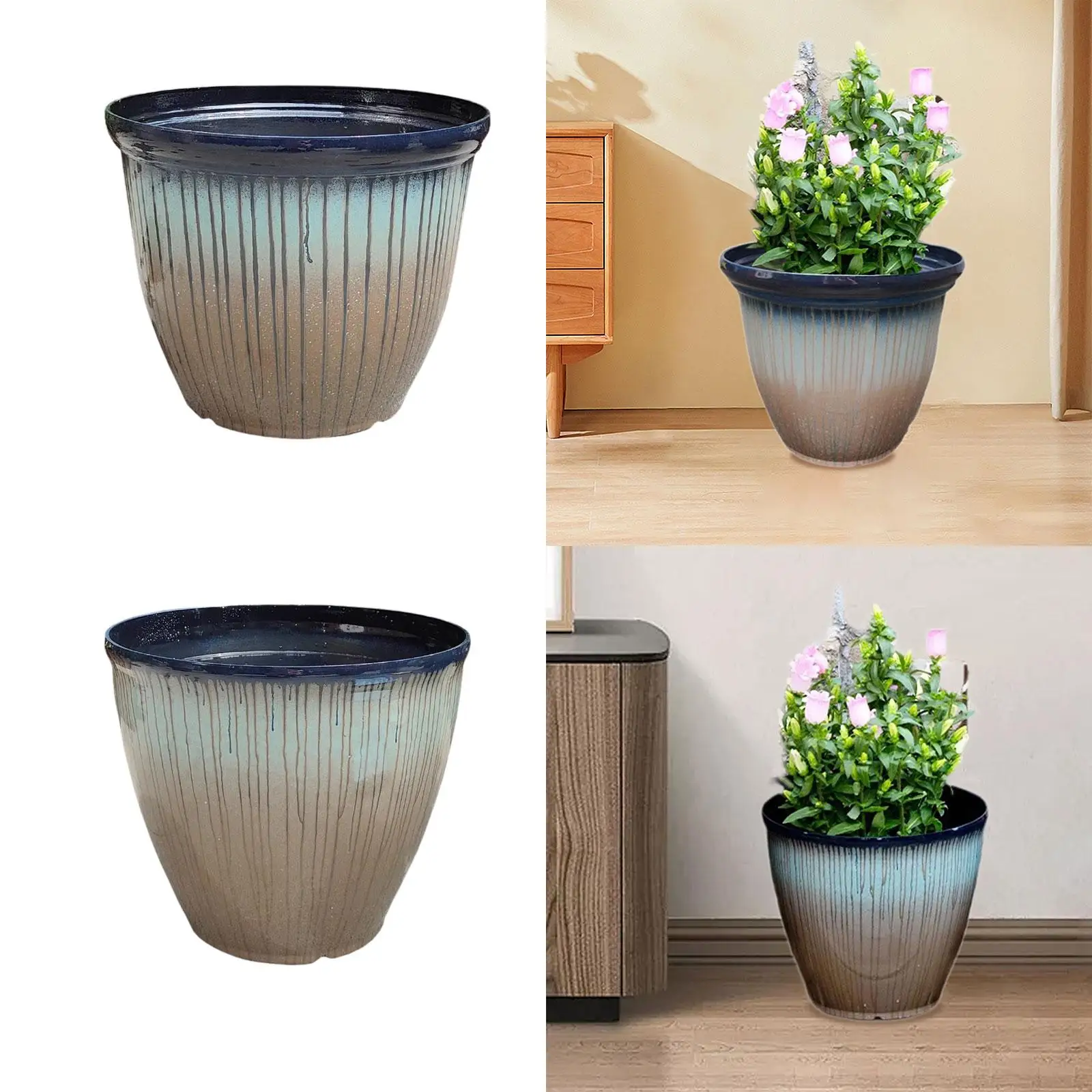 Plant Pot Home Gift Desktop Bud Vase Outdoor Indoor Plants Table Centerpiece