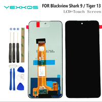 100% Original For Blackview Shark 9 Oscal Tiger 13 LCD Display + Touch Screen Full Assembly Mobile Phone Replacement Parts
