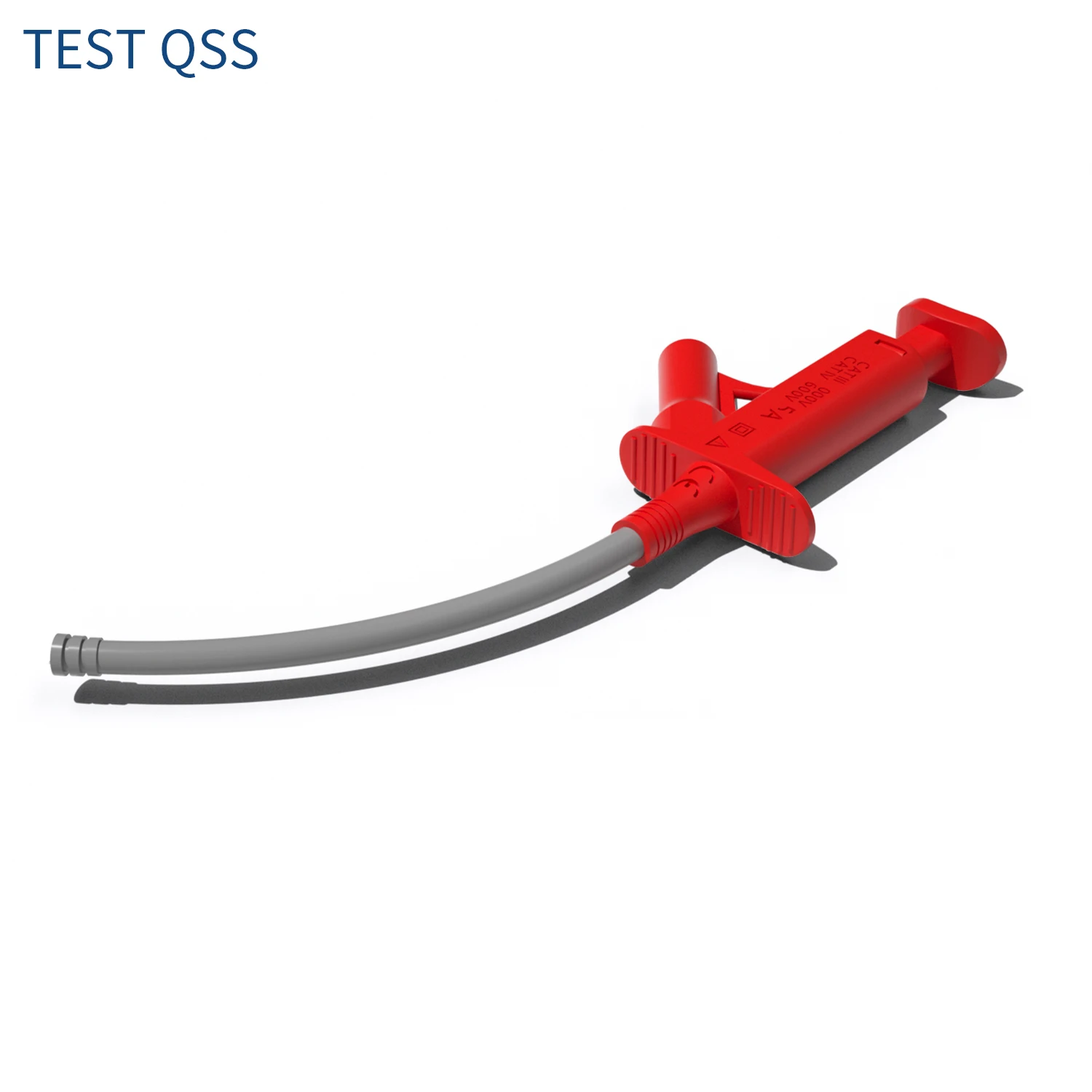 

QSS High Voltage Flexible Grabber Quick Test Hook Clip Professional Insulated Testing Probe for 4MM Banana Socket