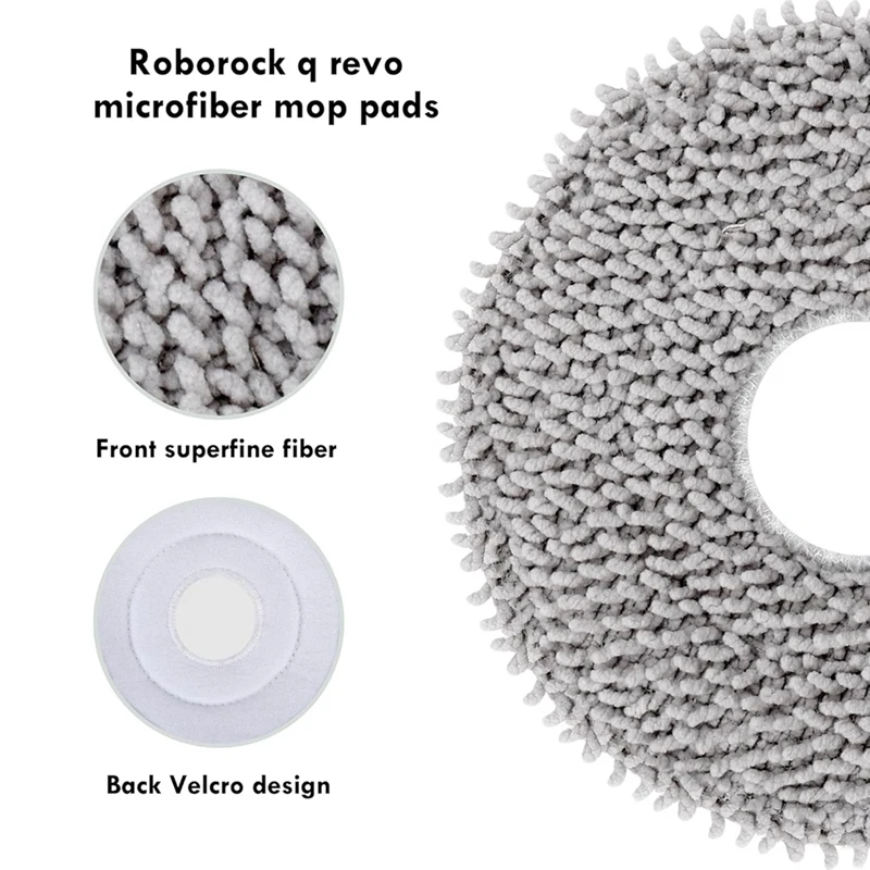 Roborock-q revo掃除機,メインブラシ,Hepaフィルター,モップクロス,ダストバッグ,交換部品
