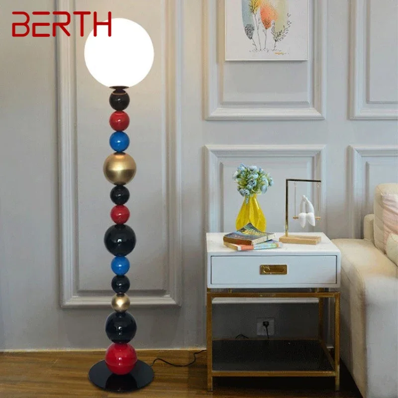 BERTH Modern Colour Floor Lamps Designer Creativity Sphere Living Rooms Bedrooms Sample room Minimalist art Lighting Fixtures