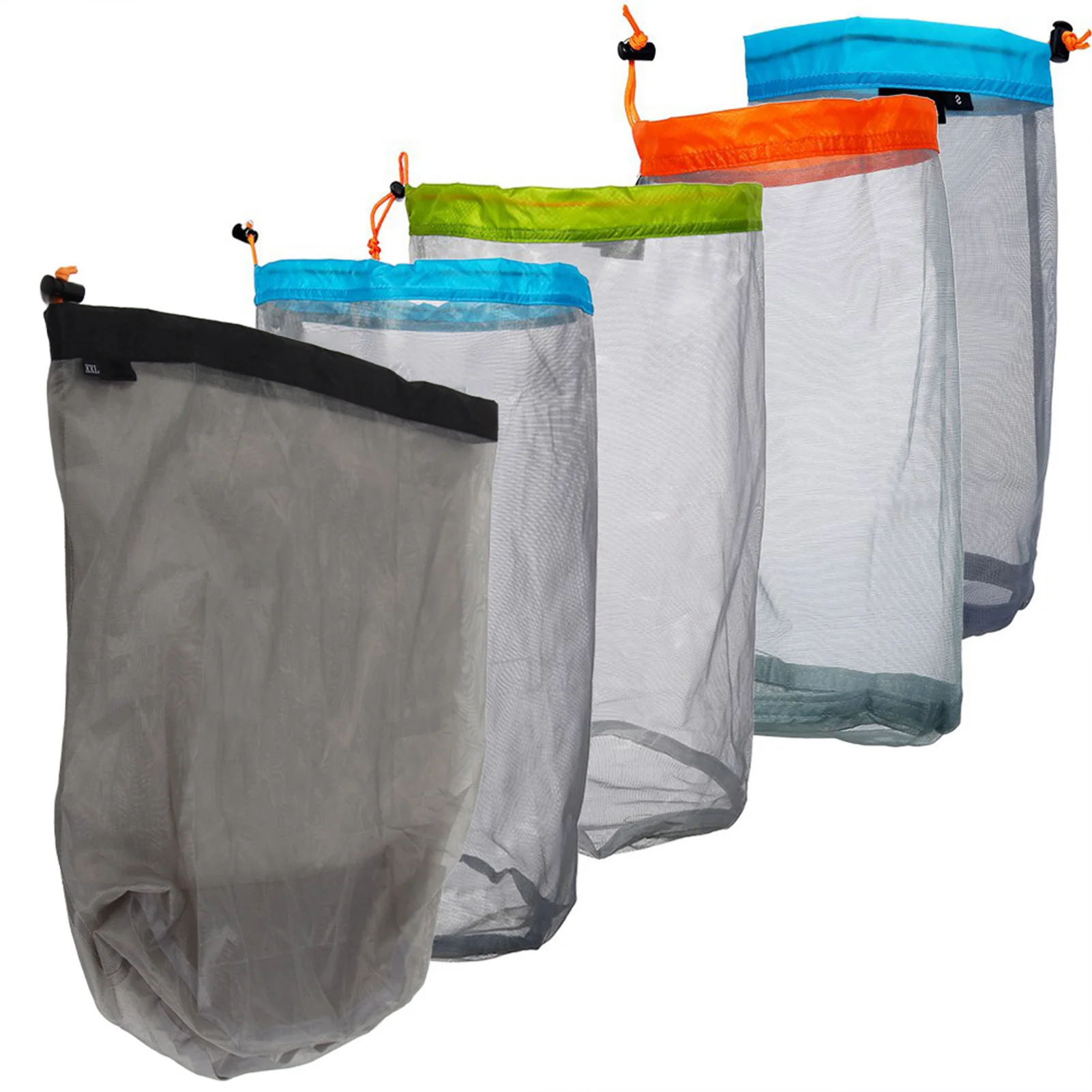 Bolsa de malla con cordón para almacenamiento y pesca – ultraligera - imagen 2