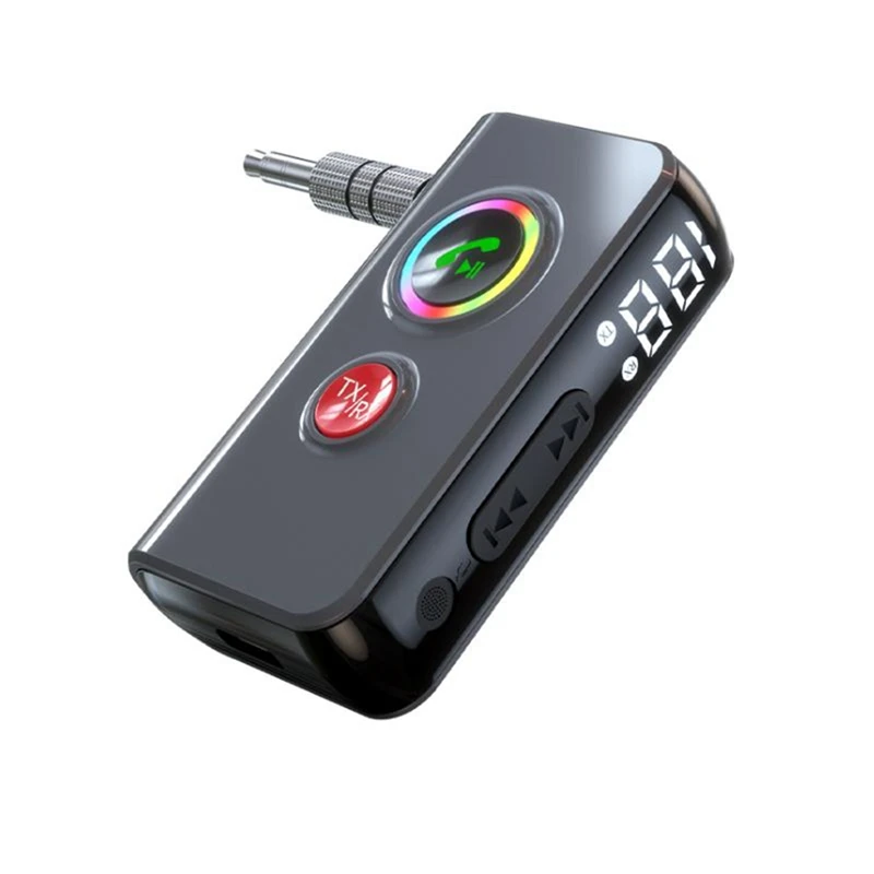 

2 In 1 Bluetooth 5.4 Audio Receiver Transmitter AUX Wireless Audio Adapter For Car Earphones TV Speakers-AU47