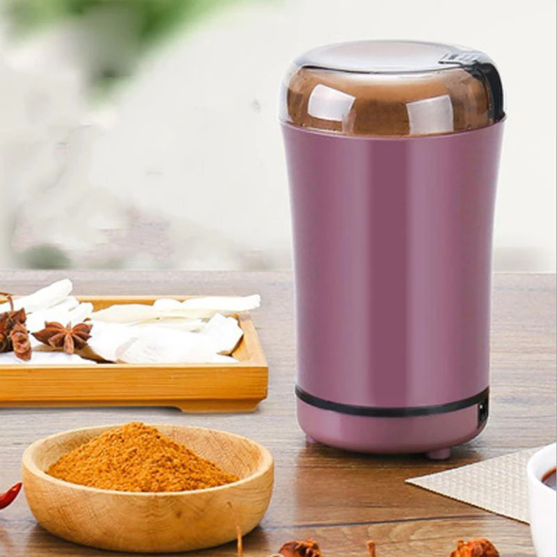 Household electric grinding machine. Household dry grinder, portable coffee machine for grains and miscellaneous grains, grinder