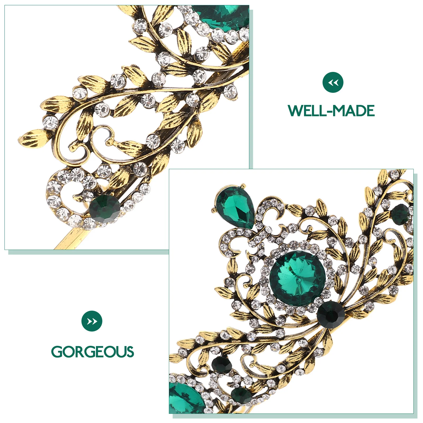 

Vintage Crown For Women Bridal Wedding Headpiece Rhinestone Crown Birthday Party Prom Dance Fancy Dress Bachelorette Gift