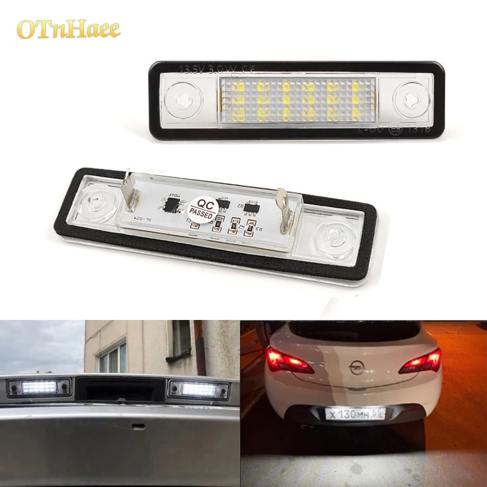 

2 шт. светодиодная подсветка номерного знака для Opel Corsa Vectra B Astra F G Omega A B Zafira A Signum Tigra VX220 без ошибок