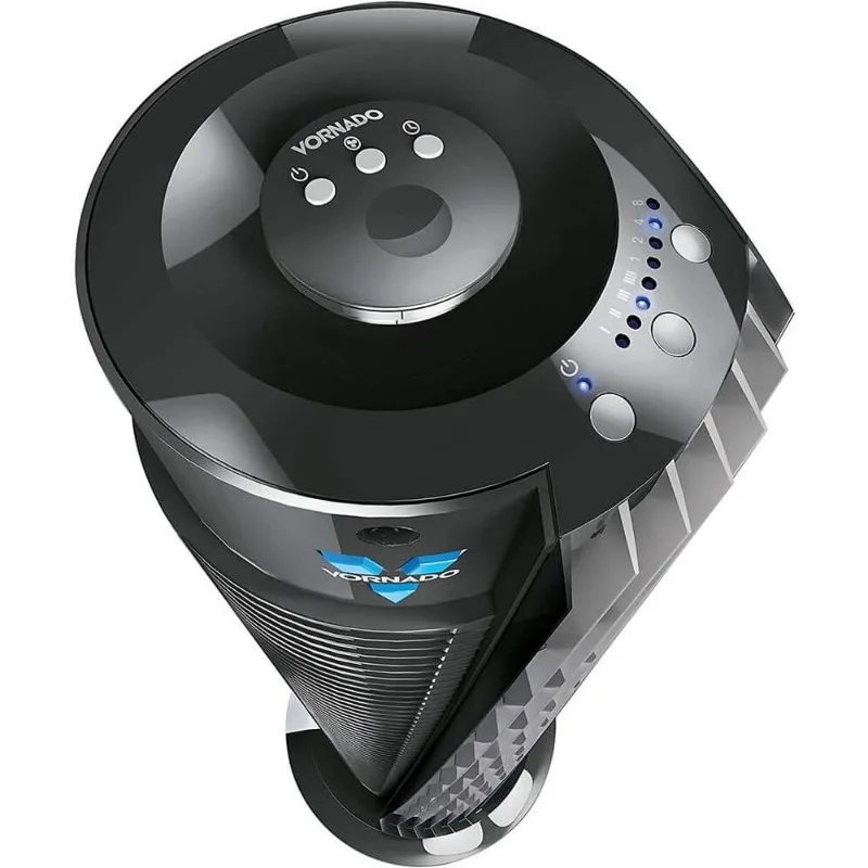 مروحة برجية Vornado 154 للغرفة بأكملها، مقاس 32 بوصة، باللون الأسود