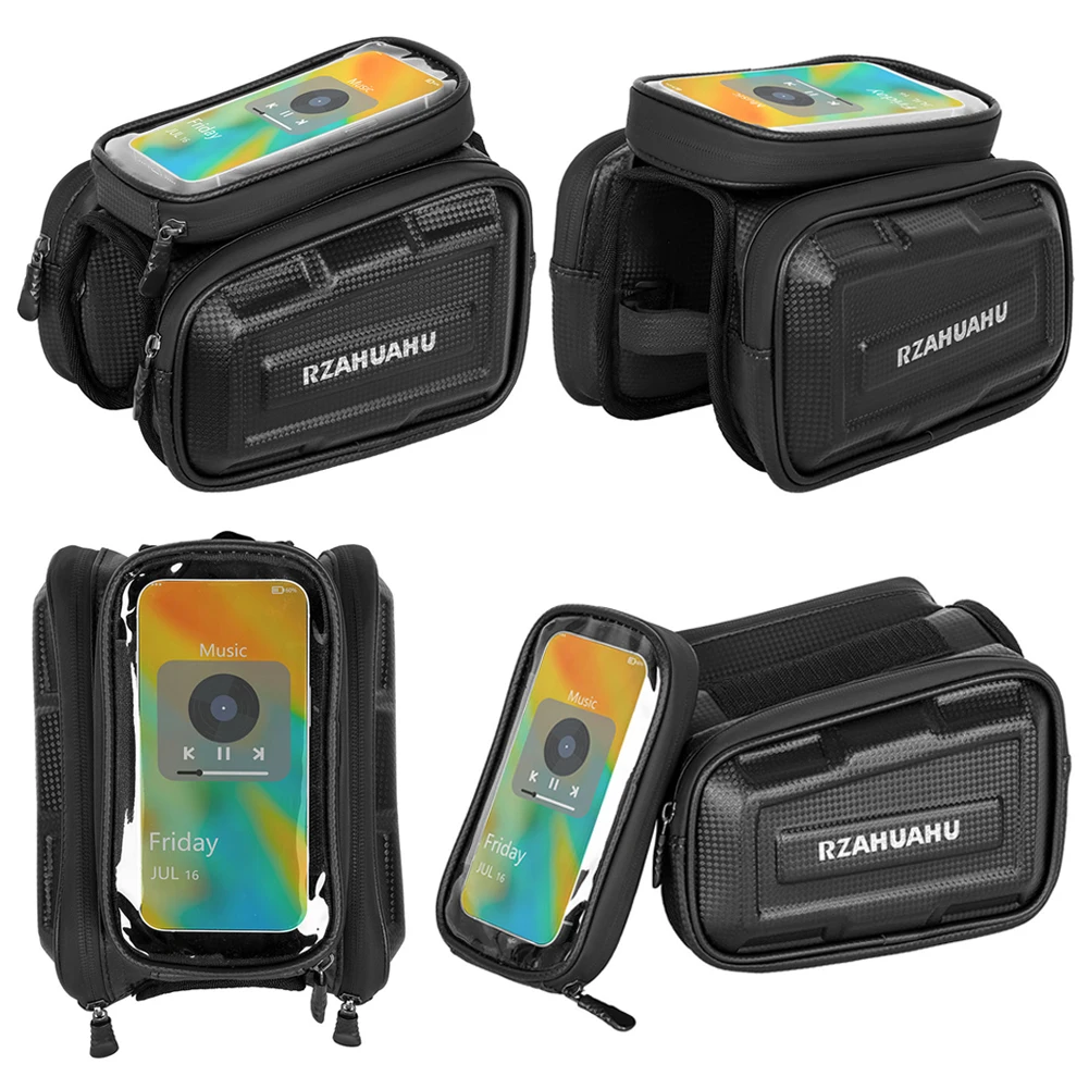 

3L Bike Phone Bag Support Touch Screen Bicycle Front Frame Bag Large Capacity Bike Phone Mount Bag MTB Bicycle Accessories