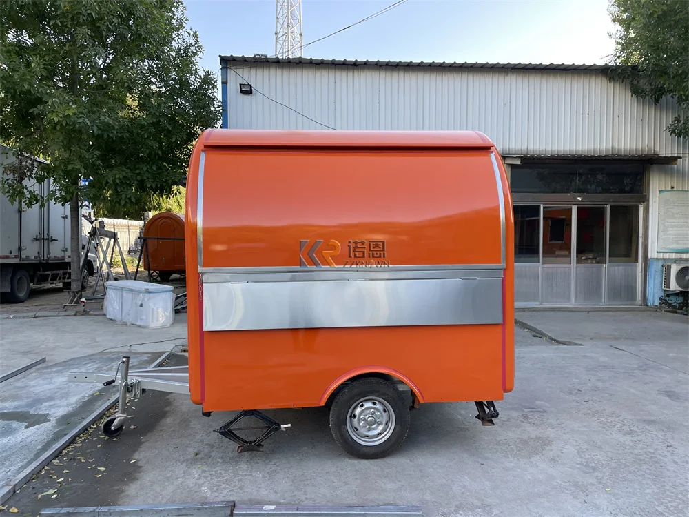 Caminhão de comida cozinha móvel totalmente equipado ao ar livre móvel restaurante lanche quiosque sorvete reboque de caminhão de comida rápida