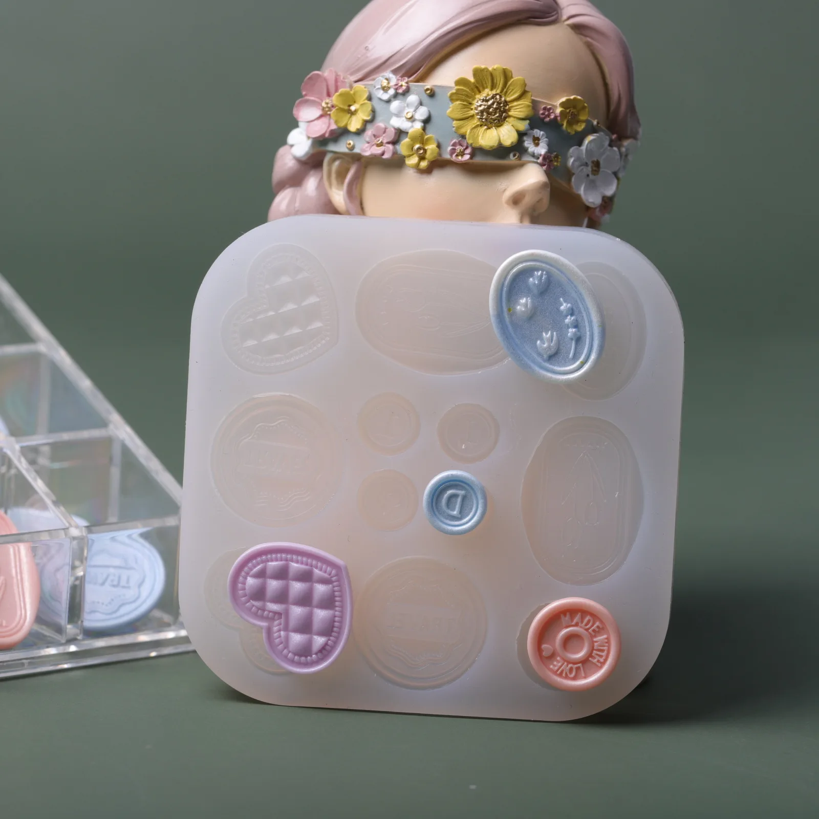 Nouveau moule de sceau de cire, présentoir de glaçure goutte à goutte, moule décoratif en Silicone, accessoires de coque de téléphone, moules irréguliers, offre spéciale